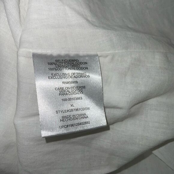 NWT Gianni Bini White Halter Eyelet Dress - Picture 7 of 7